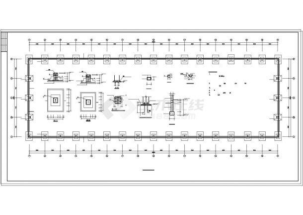 厂房设计_30米跨度钢结构厂房结构设计cad图纸-图一