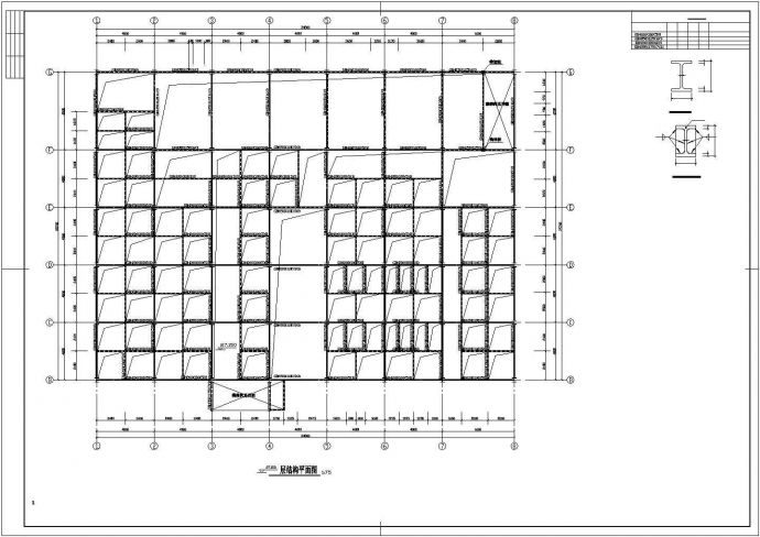 6883平米饲料公司钢结构车间结施cad图，共三十六张_图1