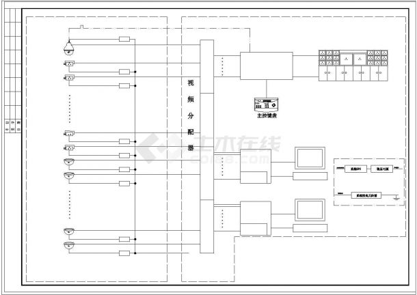 工厂监控报警设计cad系统图纸-图二