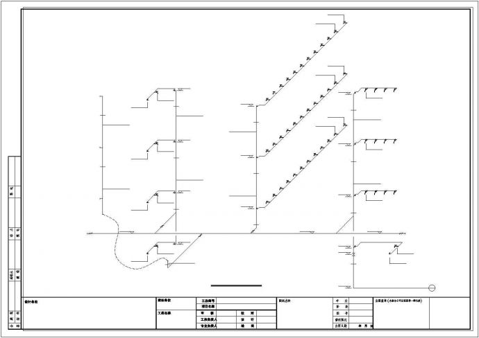 某学校四层公寓楼给排水CAD设计施工图_图1