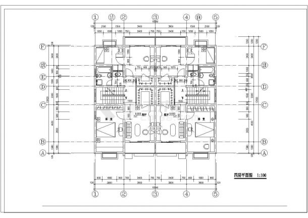 某5层私宅建筑设计施工cad图纸-图一