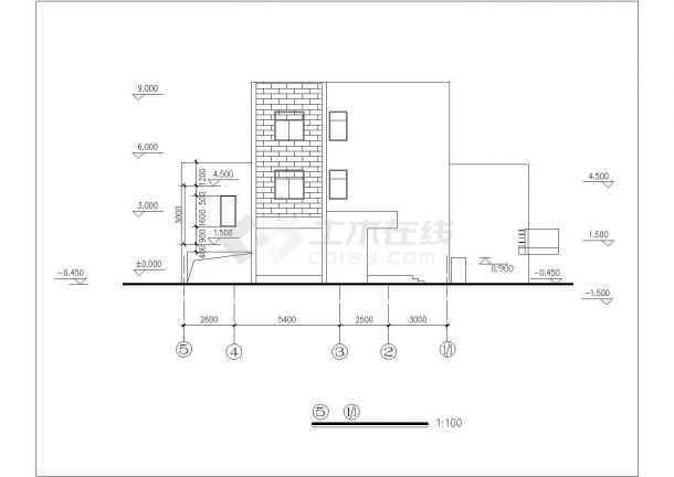 某度假区别墅详细设计施工全套建筑平立面CAD图纸-图一