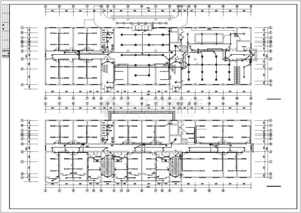 公寓宿舍楼电气详细CAD设计方案平面图-图一