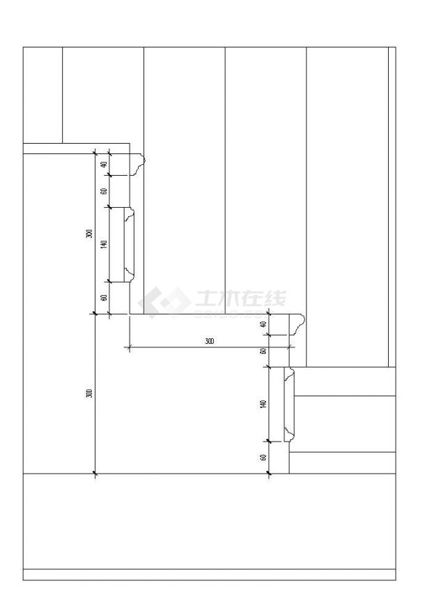 某市新楼房欧式洗盥台设计CAD参考详图-图二