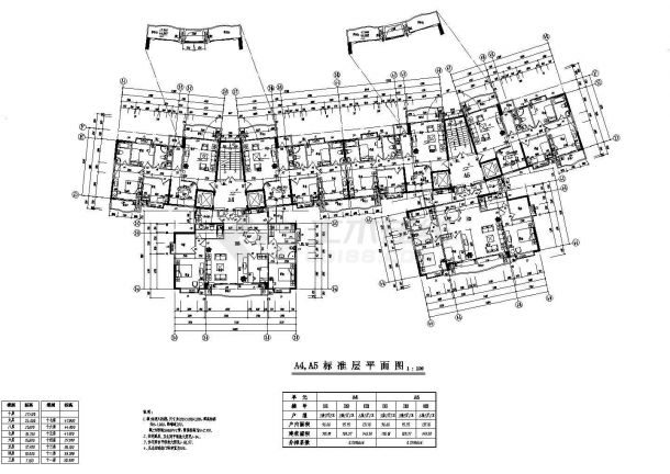 深圳宝安区某高层住宅小区建筑施工全套cad图-图二