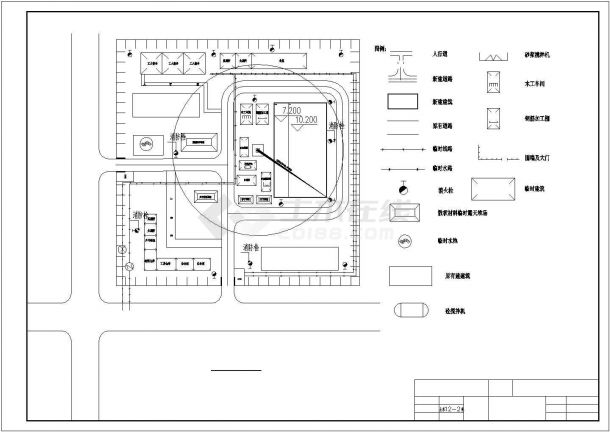北京市某大学1600平两层框架结构羽毛球馆全套建筑设计CAD图纸-图二