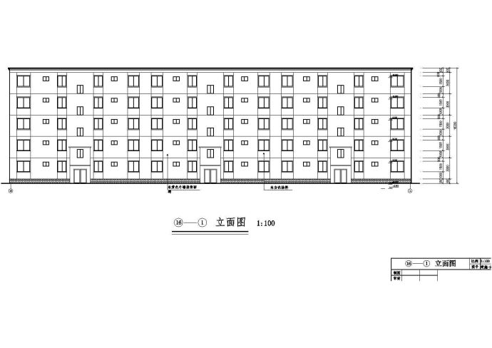 大连市某家属院6层钢混框架结构住宅楼全套建筑结构设计CAD图纸_图1