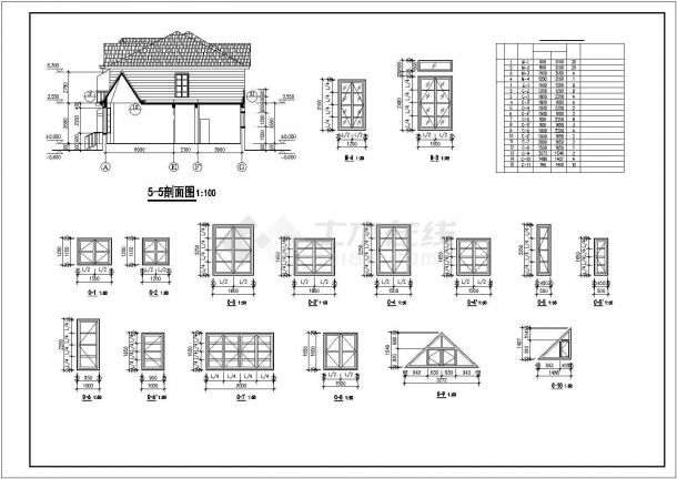 某现代新型多层别墅建筑方案设计施工CAD图纸（含设计说明）-图一