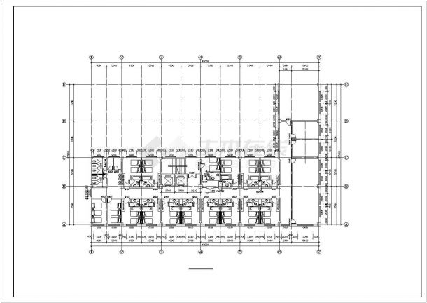 许昌市某商业街11层剪力墙结构商务酒店建筑结构设计CAD图纸-图一