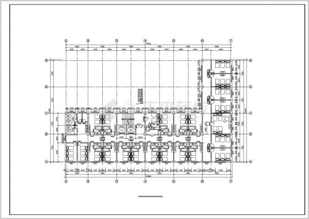 许昌市某商业街11层剪力墙结构商务酒店建筑结构设计CAD图纸-图二