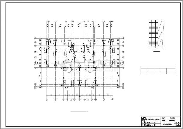 成都市新都区某临街19层剪力墙结构商务大酒店结构设计CAD图纸-图一