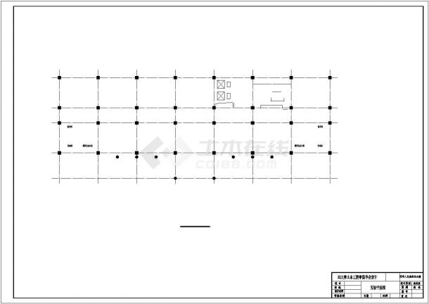 宁波市建设路某8层框架结构办公楼全套建筑结构设计CAD图纸-图二