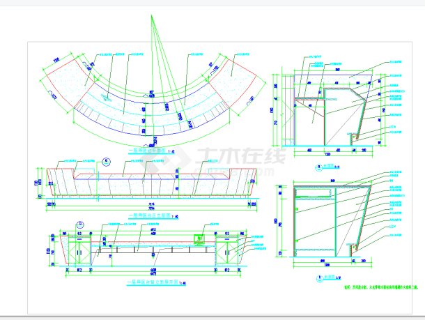  Detailed CAD Drawing of Service Desk in 1F Hall of a Hospital - Figure 1