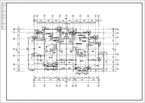 某现代新型几套联排别墅建筑方案设计施工CAD图纸-图二