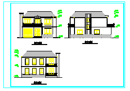 二层别墅建施设计CAD图纸-图一