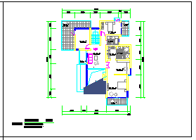 独立两层别墅建筑cad设计施工图-图二