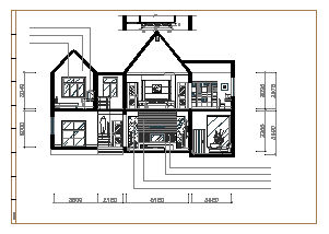 独立别墅装饰设计施工CAD图