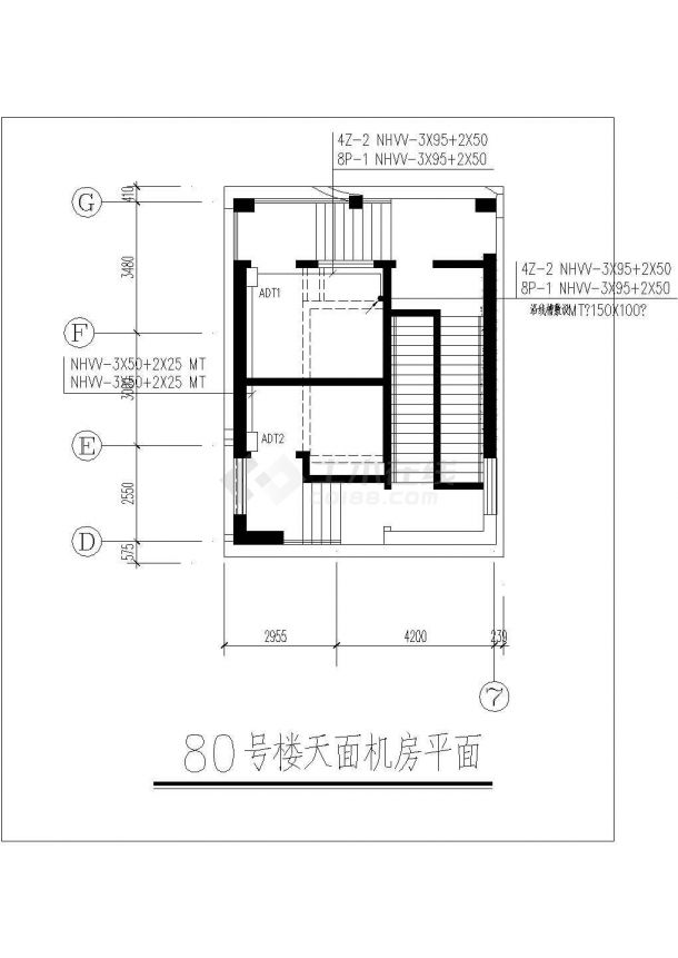 某高层住宅建筑电气全套CAD图纸设计-图一