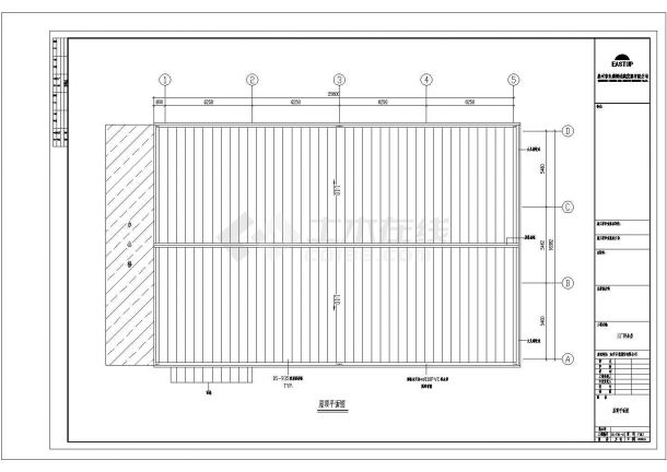 某公司单层轻型门式钢屋架厂房（跨度16.382米，柱距6.25米）设计cad全套结施图（含设计说明）-图一