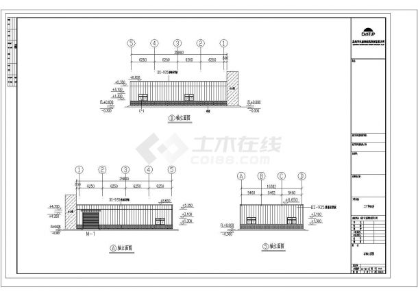 某公司单层轻型门式钢屋架厂房（跨度16.382米，柱距6.25米）设计cad全套结施图（含设计说明）-图二