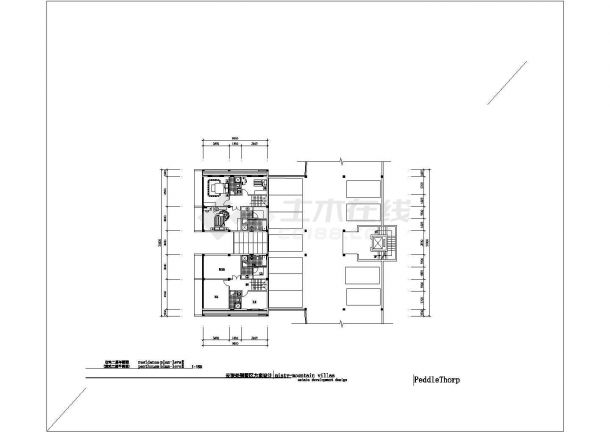 某现代经典私人高级独栋别墅区建筑方案设计施工CAD图纸-图一