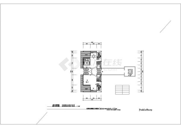 某现代经典私人高级独栋别墅区建筑方案设计施工CAD图纸-图二