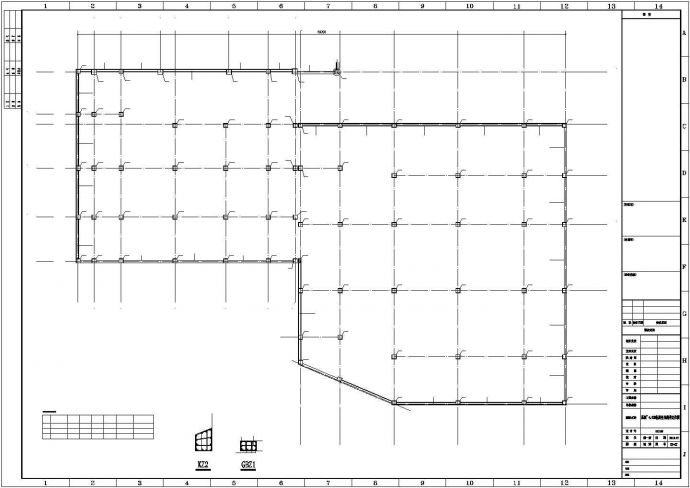 某五层框架结构博物馆建筑设计施工CAD图纸_图1