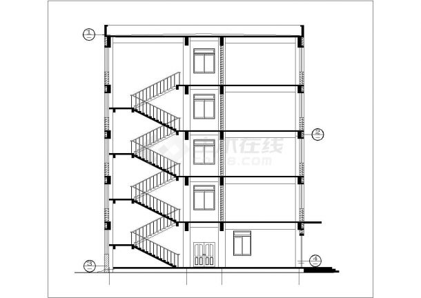 衡阳市某小区5200平米11层框架结构住宅楼公寓楼建筑结构设计CAD图纸-图二