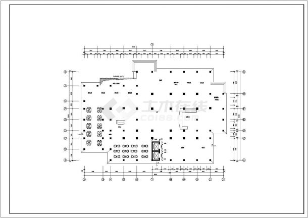 太原市某临街8800平米12层现浇框架结构星级酒店建筑设计CAD图纸-图一