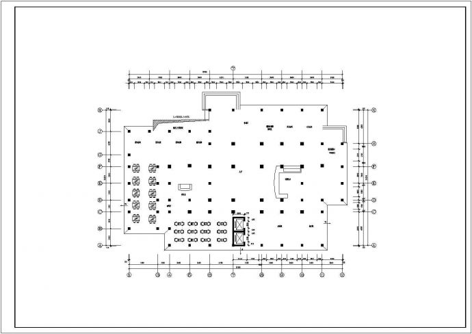 太原市某临街8800平米12层现浇框架结构星级酒店建筑设计CAD图纸_图1