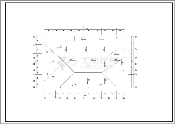 太原市某临街8800平米12层现浇框架结构星级酒店建筑设计CAD图纸-图二