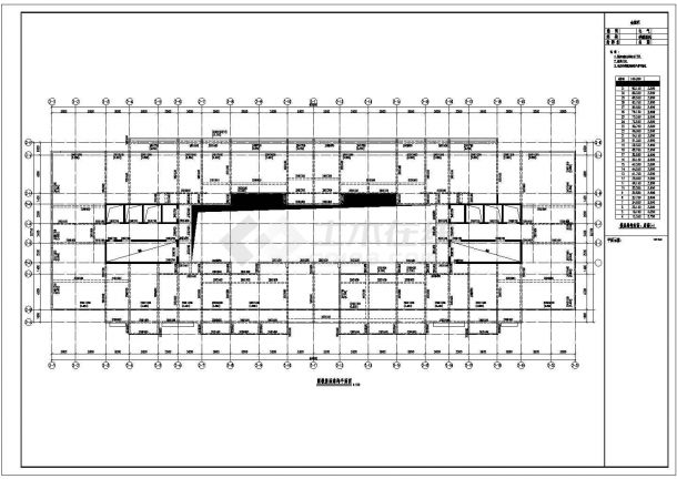 办公楼设计_浙江某超高层剪力墙结构办公楼初步设计cad全套结构施工图纸（甲级院设计）-图一