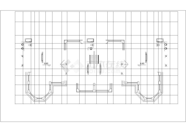 某高档别墅方案设计CAD施工图-图一