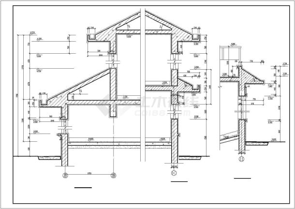 某现代经典精装山庄别墅建筑全套方案设计施工CAD图纸-图二