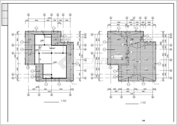 某现代风格市郊精装别墅建筑全套方案设计施工CAD图纸-图二