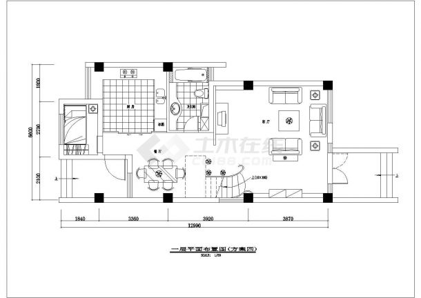 某经典风格精装豪华山庄别墅建筑全套方案设计施工CAD图纸-图二