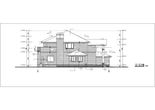 某地区经典精装多层别墅建筑方案设计施工CAD图纸-图一