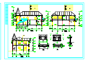 二层别墅全套建筑设计施工图纸_图1