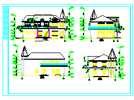 二层别墅全套建筑设计施工图纸-图二