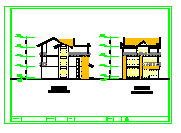 三层乡村小别墅cad建筑设计方案图