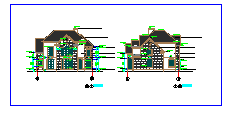 两层独栋别墅建筑方案施工图-图一