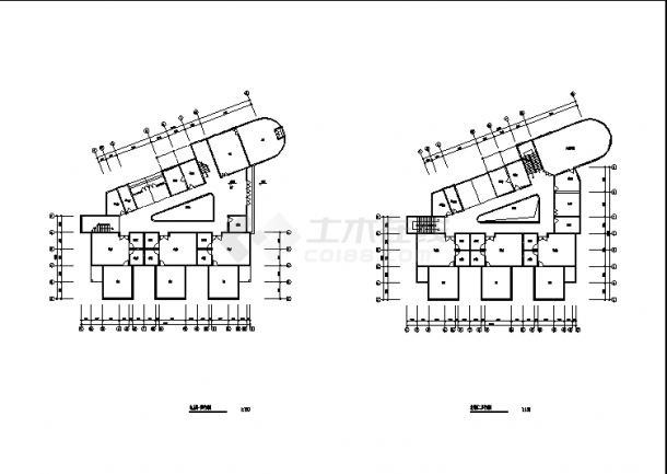 泗阳二套幼儿园教学楼建筑设计施工cad图纸（含说明）-图二