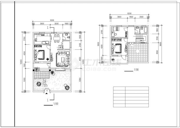 某二层农村住宅建筑设计施工图-图二