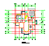 两层美式别墅建筑设计CAD大样图-图二