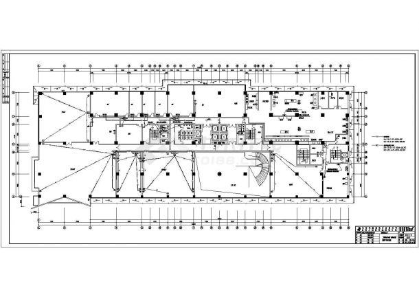 某十七层国际商务大厦综合布线及防雷接地CAD图-图二