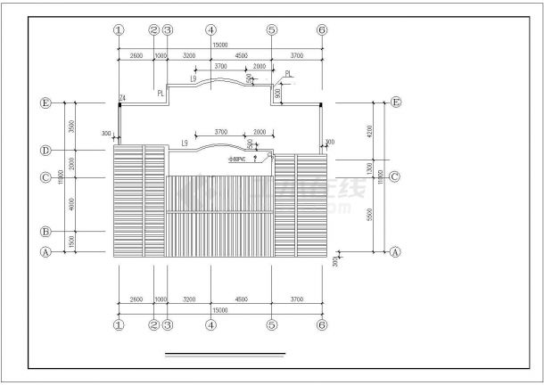 广元市青园小区4层住宅楼全套建筑设计CAD图纸（含基础平面图）-图一