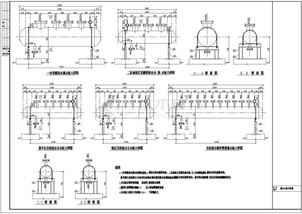 安徽某小型住宅小区换热站经典施工全套图-图一