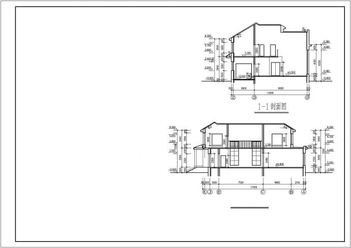 某地区经典独栋精装多层别墅建筑方案设计施工CAD图纸_图1