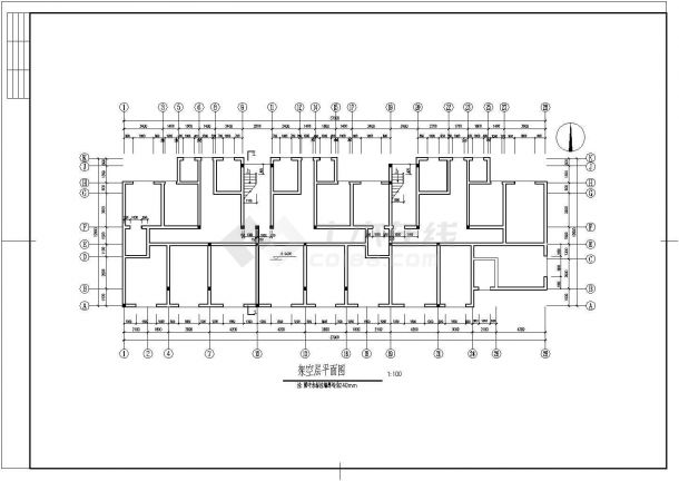 6层砖混住宅楼建施结施设计cad图，含设计说明-图一