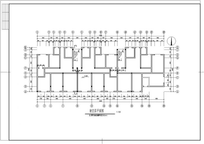 6层砖混住宅楼建施结施设计cad图，含设计说明_图1